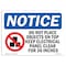 Signmission OSHA Notice Sign, 10" Height, Rigid Plastic, Do Not Place Objects On Top Sign With Symbol, Landscape OS-NS-P-1014-L-11334 - alternate 1